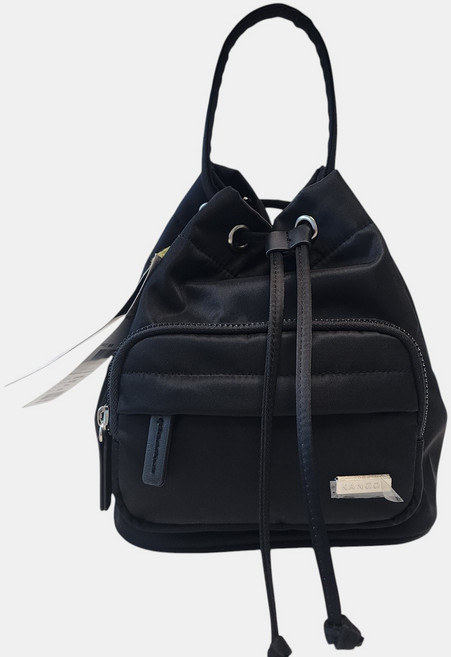 캉골 크로스백 나일론 복조리백 데이 레트로코어 버킷백 블랙