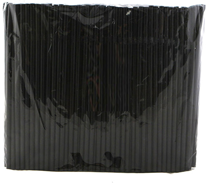 7mm 25cm 블랙 자바라 스트로우 음료용 1박스 10000개, 1세트, 500개입