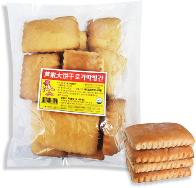 홍홍 중국식품 중국 로가 따빙간 중국과자 옛날과자 중국간식, 1개, 400g