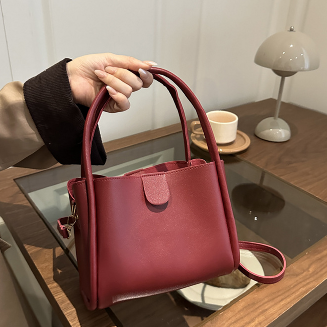 가나다라 스퀘어 미니 크로스 토트백