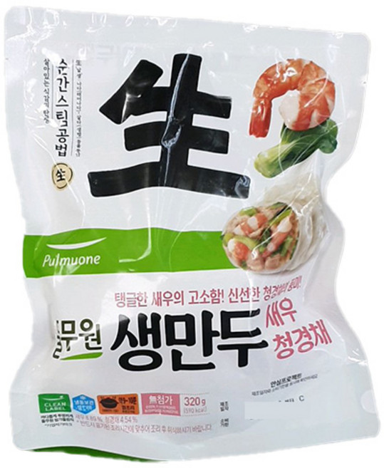 풀무원 생만두 새우청경채, 1개, 400g