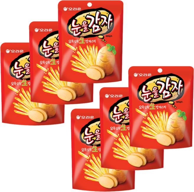 오리온 눈을감자 스낵, 96g, 6개