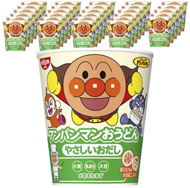 NISSIN 日清 麵包超人烏龍杯麵 清湯風味, 30入, 32g