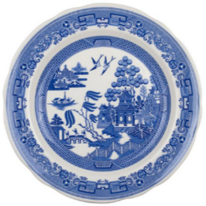 포트메리온 스포드 블루룸 접시, WILLOW (윌로우 색상), 1개