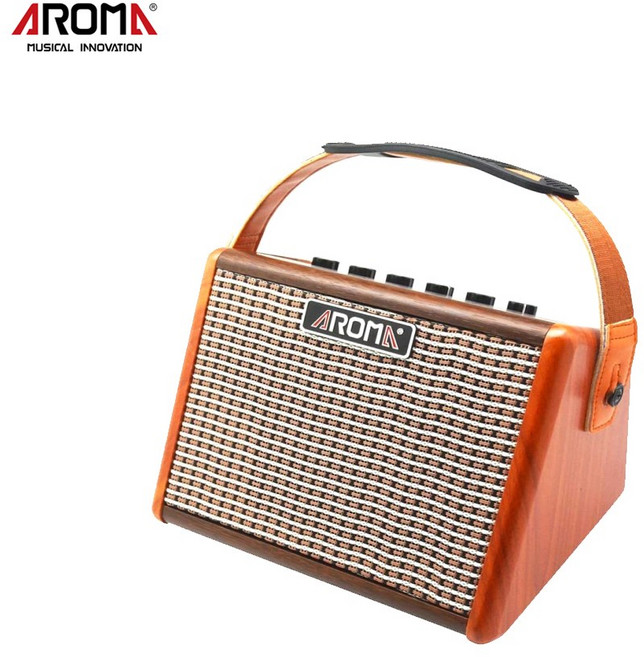 아로마 휴대용 충전식 버스킹 블루투스 에어로폰 기타 앰프 AG-15A AG-26A, AG-26A(25와트), 1개