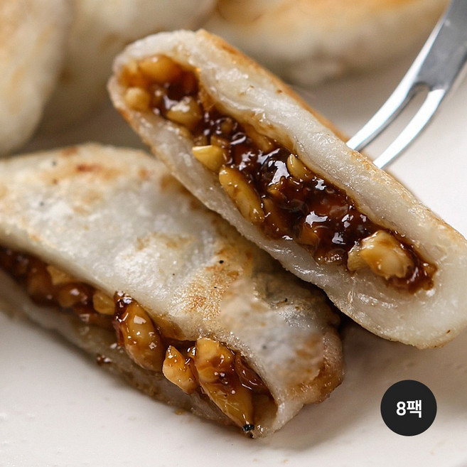 꿀 호떡 씨앗꾸떡 땅콩 300g 무궁화푸드 부산명물 씨앗호떡 아이들간식, 8개