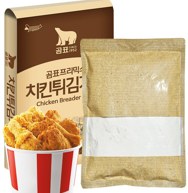 곰표 치킨 튀김가루 1kg 홈메이드 후라이드 치킨 만들기 파우더, 1개