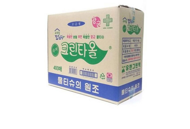 유한크린택 유한크린타올물티슈 400매 물티슈, 1개, 1개입