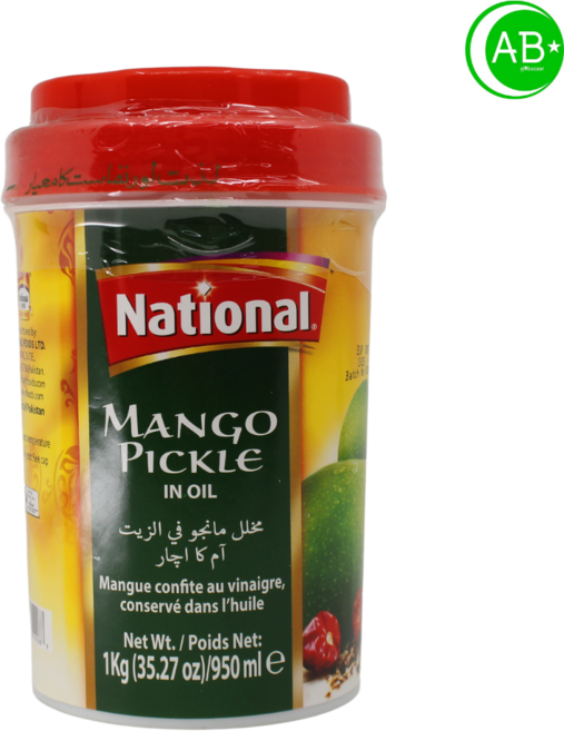 Mango Pickle NATIONAL Pakistan 망고 피클 내셔널 파키스탄, 1kg, 1개