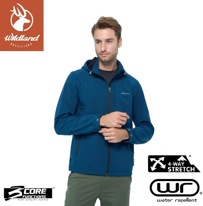 Wildland 荒野 男 彈性防風超潑輕量機能外套 W2902