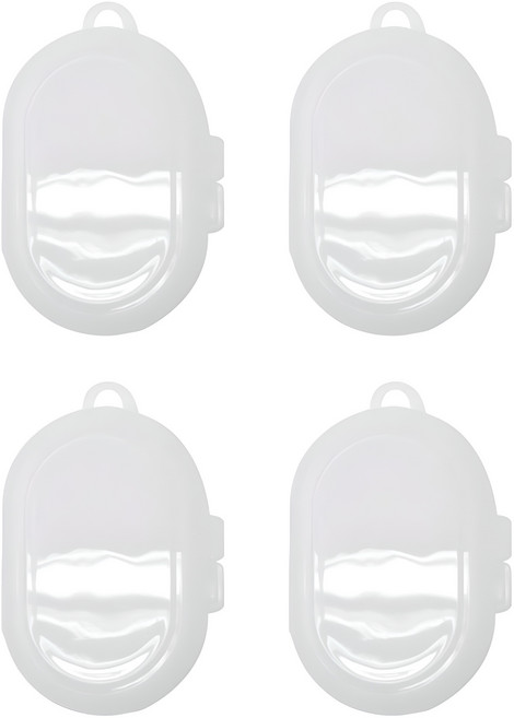 키친유 휴대용 스푼 수저통, 화이트, 4개