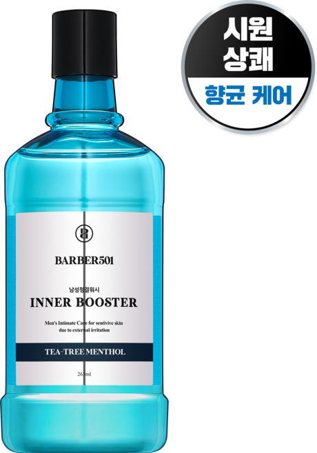 바버501 이너 부스터 남성 청결제 티트리 멘톨, 263ml, 1개