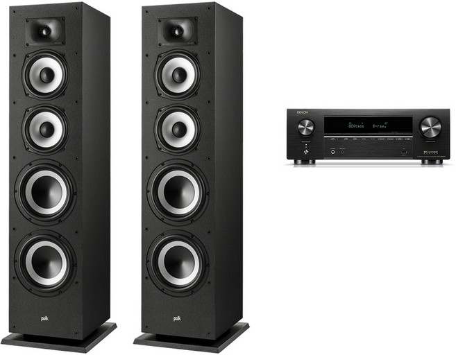 데논 AVR-X1800H + 폴크오디오 XT70 하이파이 네트워크 오디오, 단품, 단품