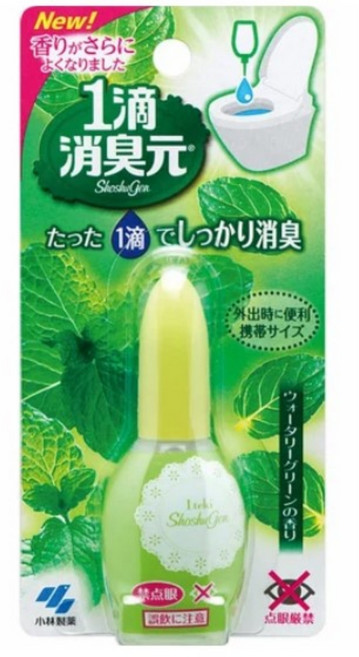 [일본정품] 고바야시제약 한방울 탈취제(국내당일출고) 화장실 방향제(WaterGreen) 변기탈취제 악취제거, Watery Green, 1개, 30ml