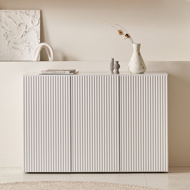 파로마 피츠 에리카 템바보드 1200 티비다이 높은 거실장, 화이트