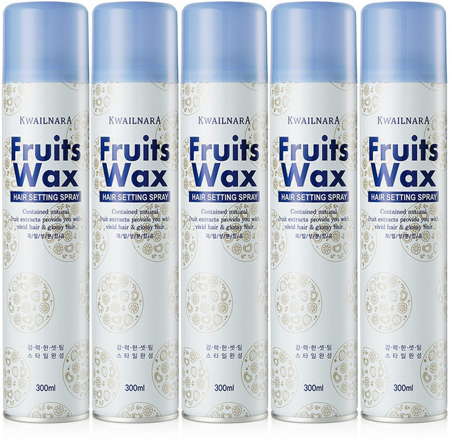 과일나라 후르츠왁스 헤어스프레이, 5개, 300ml
