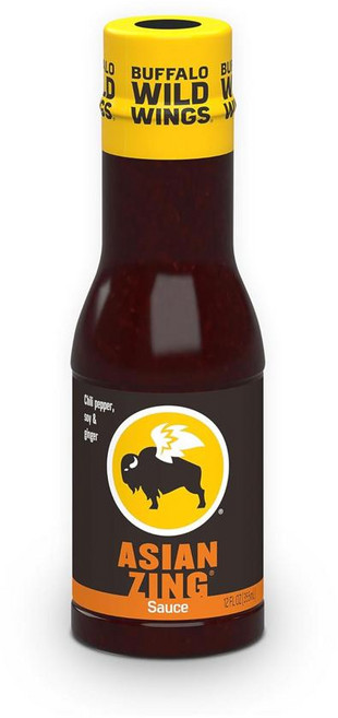 Buffalo Wild Wings 아시안 생강 소스 완벽한 디핑 소스 간장 및 생강 맛 Asian Ginger Sauce the perfect dipping sauce soy an, 3개, 355ml