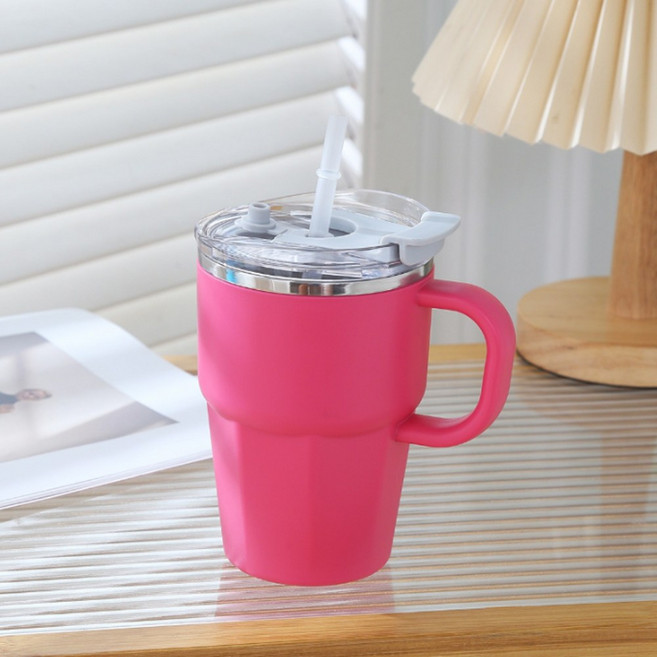 레디박스 캠핑 감성 휴대용 스텐 텀블러 맥주잔 음료잔, 레드, 1개, 600ml