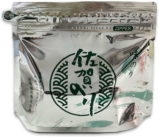 가정용 바리바리 노리 실버 파우치 8컷 일본김 일본노리, 1개