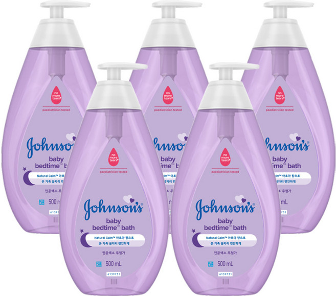 존슨즈베이비 베드타임 베이비 바스, 500ml, 5개