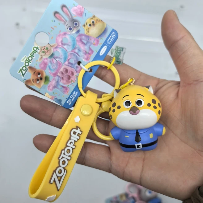 ZOOTOPIA 펜던트 PVC 액션 피규어 배낭 키 체인 장식품 크리스마스 선물, 01 panther