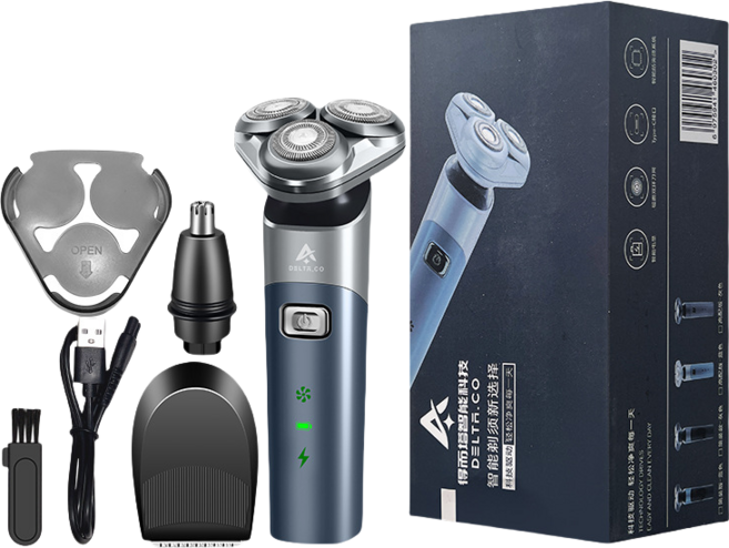 휴대용 전기면도기 3in1 전기면도기 이발기 코털제거기, H302 푸른 색