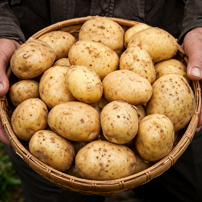 오픈특가 강원도 두백감자 최상급 햇 분감자 산지직송, 1박스, 2kg(중)