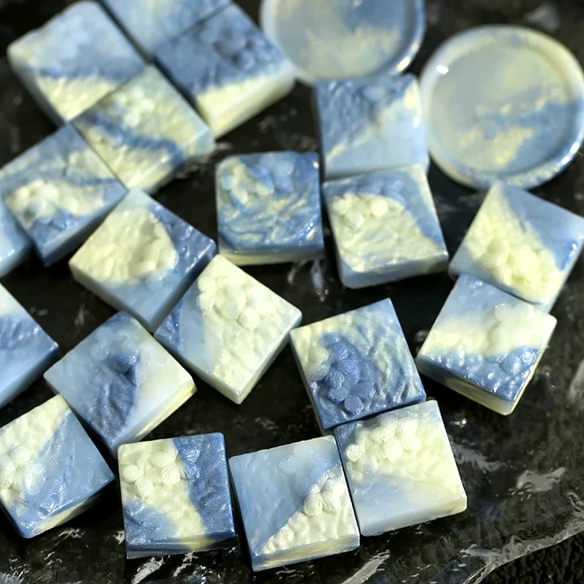 혼합 환상 색상 씰링 왁스 빈티지 도장 스탬프 유럽 핸들 화재 페인트 DIY 청첩장 봉투, 09 19 about 20 pcs