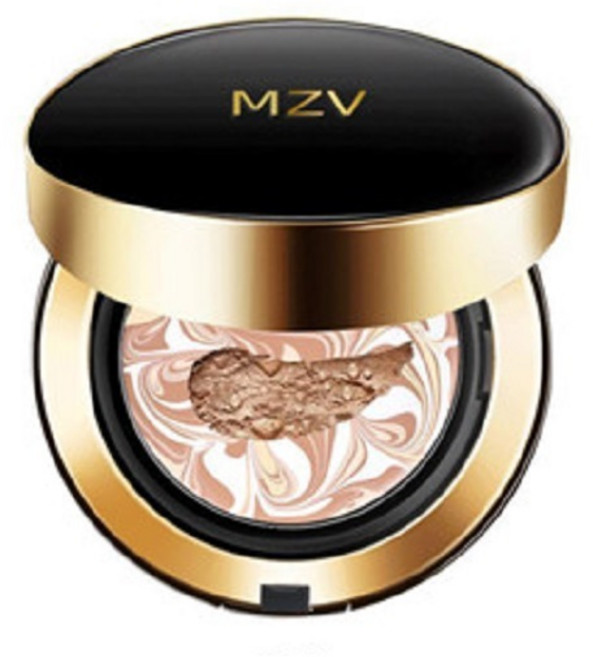 MZV 爆水粉餅 韓國 水光濕粉BB霜 三色拉花氣墊粉餅 遮瑕保濕, 1個, 13#亮白色, 亮白色