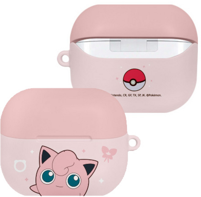 정품 포켓몬 35개 디자인 삼성 갤럭시버즈3 버즈3 프로 FE 공용 하드 케이스, 갤럭시 버즈3/버즈3프로 호환, 컬러 S2)푸린, 1개