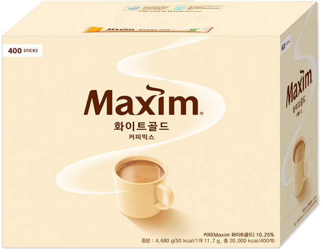 동서 맥심 화이트골드 커피믹스 400T, 11.7g, 400개입, 1개