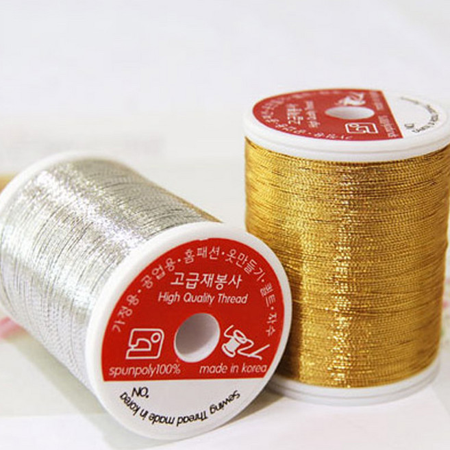 자수실 금사 은사 (200M) 부자재, 1개
