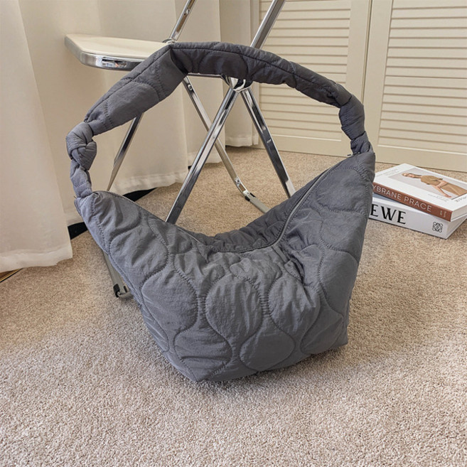 Coosilo 여성 가방 가을 겨울 어깨 Corssbody 새로운 대용량 지퍼 패션 야생 면화 디자인 여행 토트