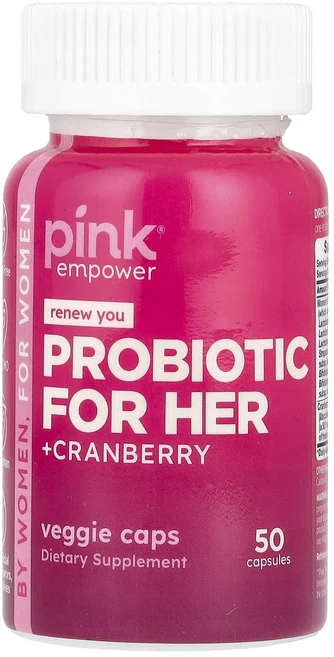 몸관리하세요 겨울입니다 Pink 프로바이오틱 포 허어 +크랜베리 캡슐 50정 특별관리진행, Pink 프로바이오틱 포 허어 크랜베리 캡슐 50정, 1 - 쿠팡
