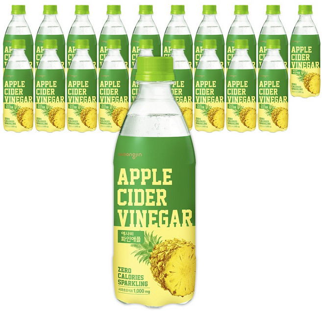 웅진 애사비 파인애플, 500ml, 20개