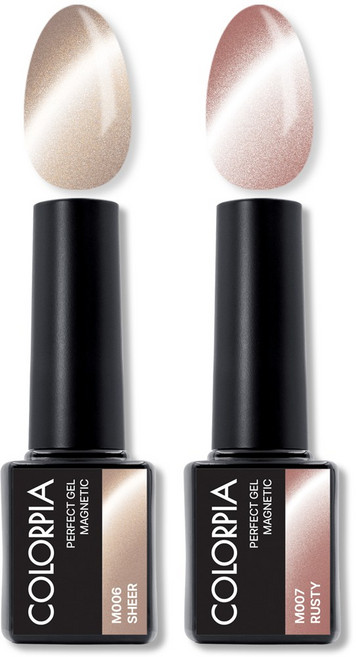 칼라피아 원스텝 퍼펙트젤 자석 젤네일 세트, 1세트, 01. 시어+러스티