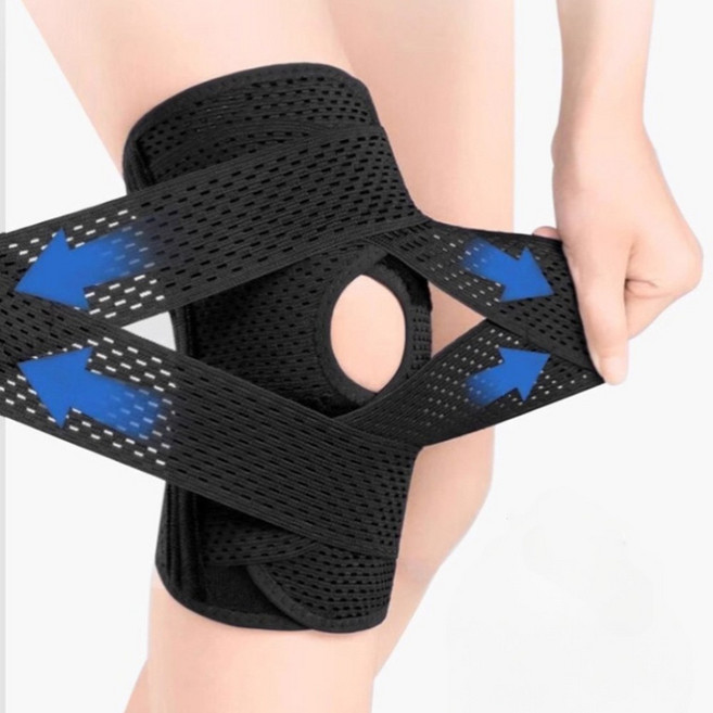 레그연구소 더블스트랩 무릎 관절 보호대 러닝무릎밴드, 1개