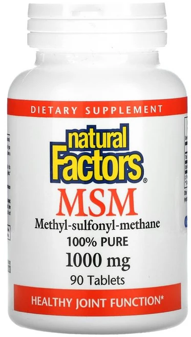 1+1 네추럴팩터스 엠에스엠 MSM 식이유황 옵티MSM 메틸설포닐 1000mg 90캡슐, 1개, 90정 - 쿠팡