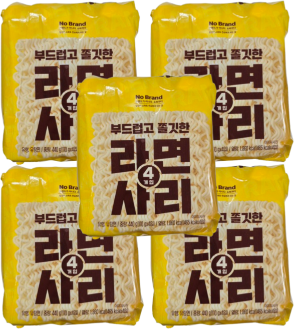 노브랜드 부드럽고 쫄깃한 라면사리, 20개