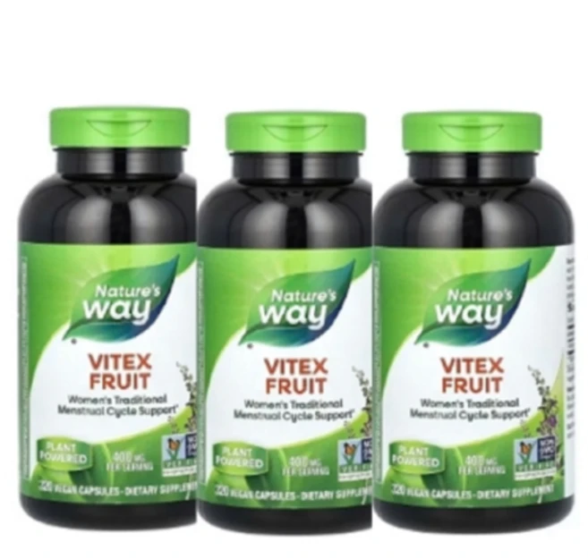 2+1 네이처스웨이 바이텍스 과일 400mg 베지 캡슐 320정 월경주기 개선 3통 - 쿠팡