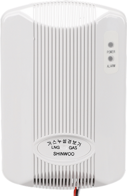 LNG 가스경보기 누설탐지 누출 경보기 ND-112N DC12V 가스감지기 신우전자, 화이트, 1개