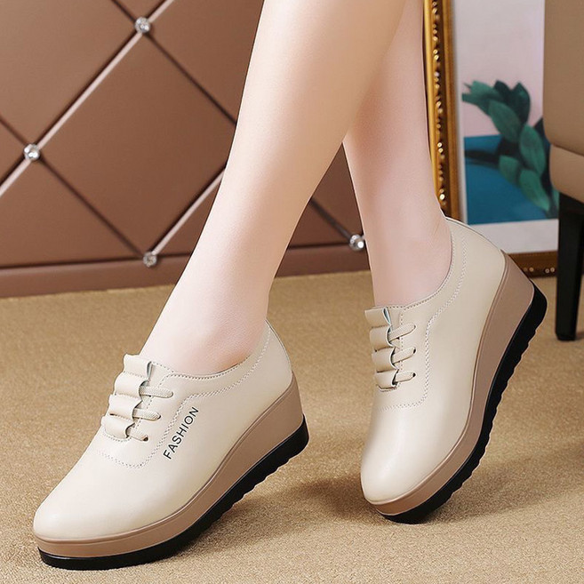 셀럽당 여성화 봄가을 구두 웨지 단화 캐주얼화