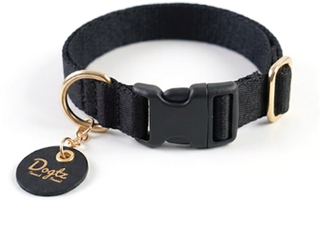 독츠 강아지 목줄 제로슬랙, 1개, 오닉스 블랙