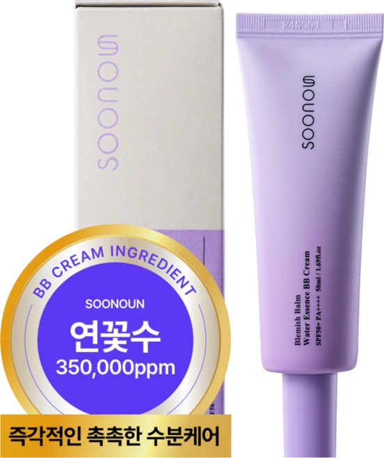 수노은 블레미쉬 밤 워터 에센스 재생 비비크림 SPF50+ PA++++, 1개, 50ml - 쿠팡