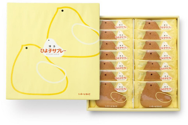 hiyoko 명물 과자 샤브레 14개입 종이백포함, 3세트