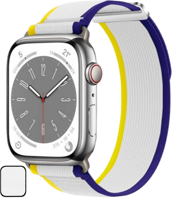 NUBASE 애플워치 호환 울트라 버클 스포츠루프 트레일루프 스트랩, 씨솔트, 1개