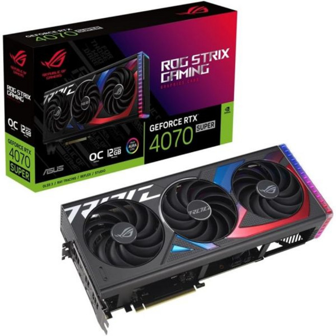 그래픽 카드 고성능 성능향상 ASUS ROG Strix GeForce RTX 4070 초장착 보드 12GB GDDR6X OC 에디션 DLSS 3 ROG-STRIX-RTX4070, RTX4070 Super
