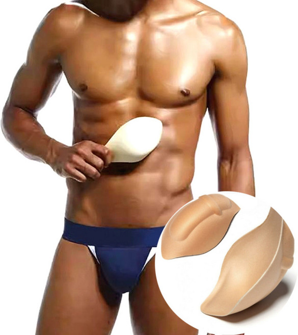 트리뷰샵 남자 바디프로필 보형물 낭심패드 고추앞뽕 매너 남성 볼륨 바프 속옷 팬티 의상 수영복 템