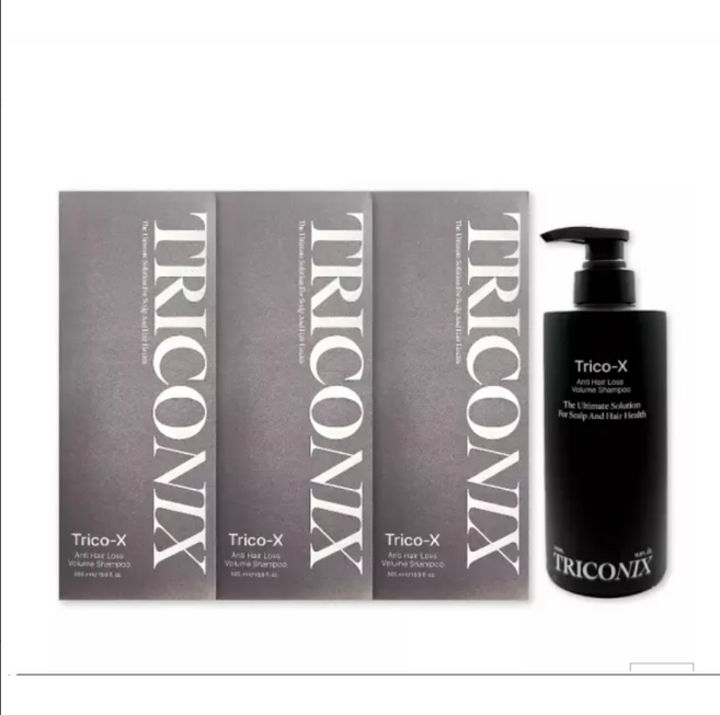 트리코닉스 트리코엑스 탈모 샴푸 500mL 지루성 탈모완화 두피건강 동안유지 저속노화 떡지지않는 탈모샴푸 풍성한모발, 3개