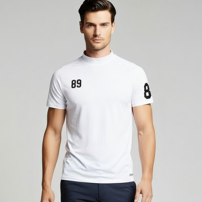 마스터베어 남성용 89하프넥 냉감 반팔 이너웨어 CTMP2001 여름 골프웨어